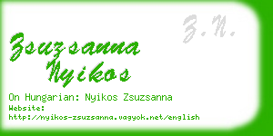 zsuzsanna nyikos business card